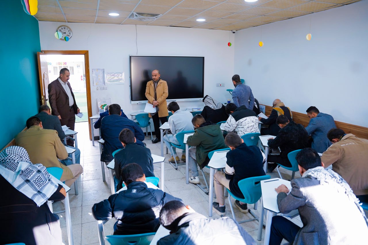 معهد القرآن الكريم التابع للعتبة العباسية المقدسة في بابل يجري الإمتحانات الفصلية لطلبة دورات أحكام التلاوة والتجويد