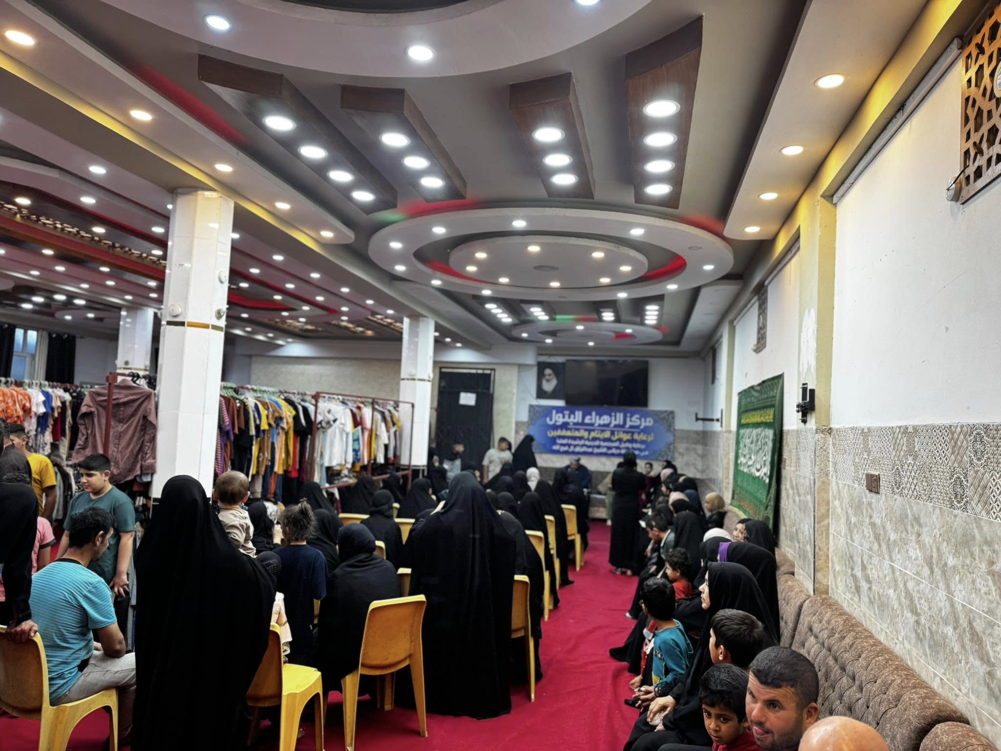 سوق خيري مجاني في ديالى لدعم العوائل المتعففة والأيتام برعاية مركز الزهراء البتول