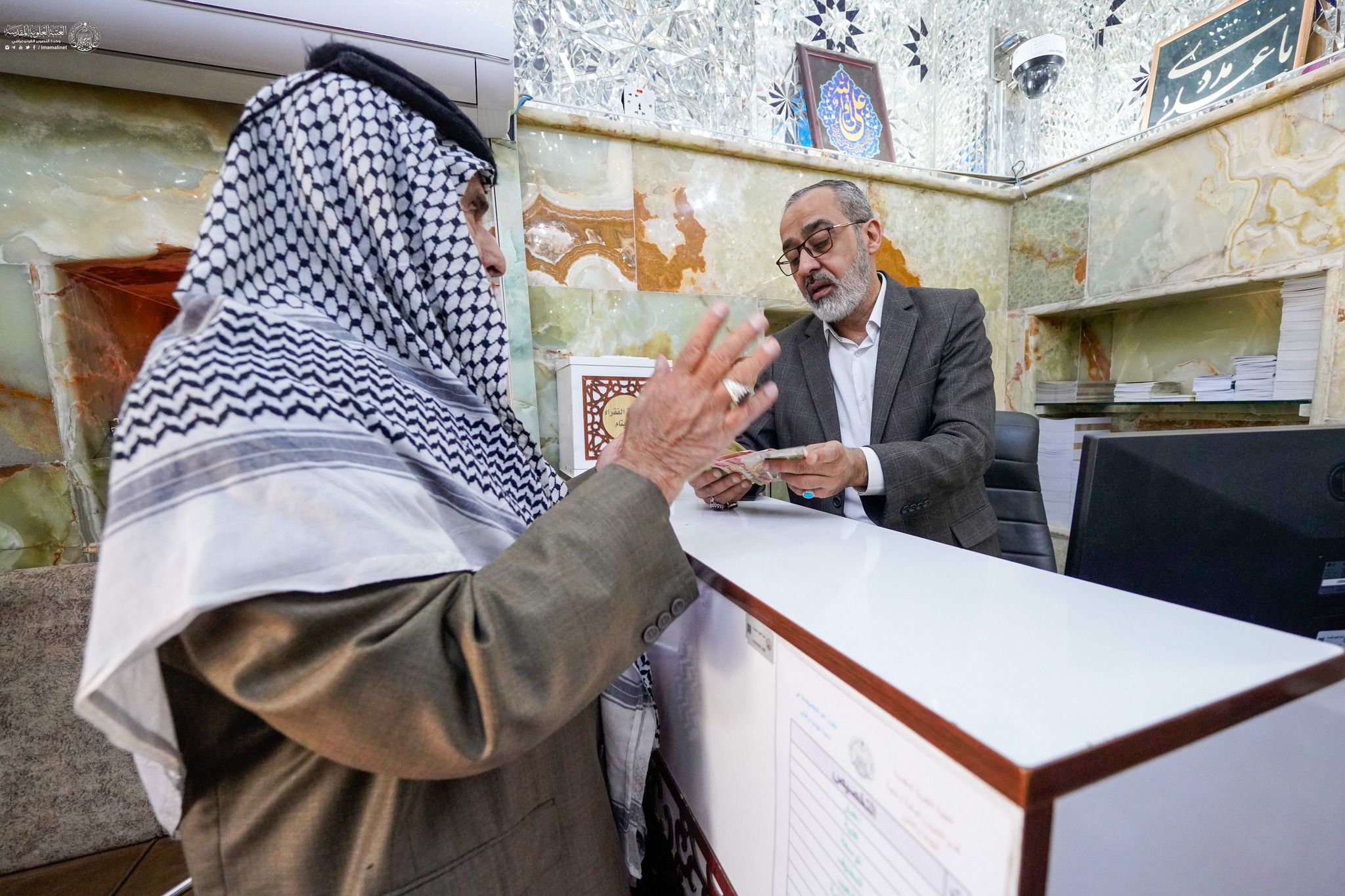 العتبة العلوية المقدسة  تباشر بجمع التبرعات للشعبين الإيراني واللبناني استجابةً لنداء المرجعية العليا