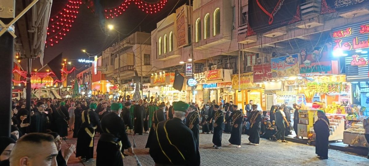 مشاهد الحزن تخيم على العاصمة بغداد بالتزامن مع ذكرى فاجعة الطف الاليمة