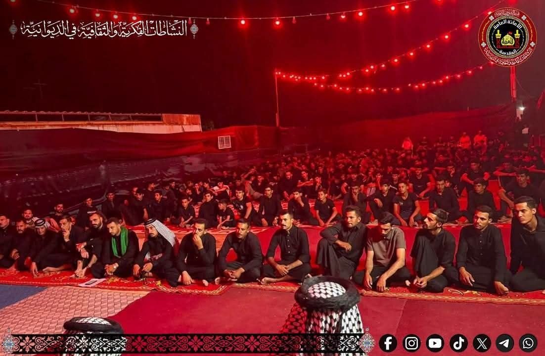 النشاطات الفكرية والثقافية التابعة إلى العتبة الحسينية في الديوانية تُحيي ذكرى دخول سبايا الطف إلى الشام في قضاء سومر