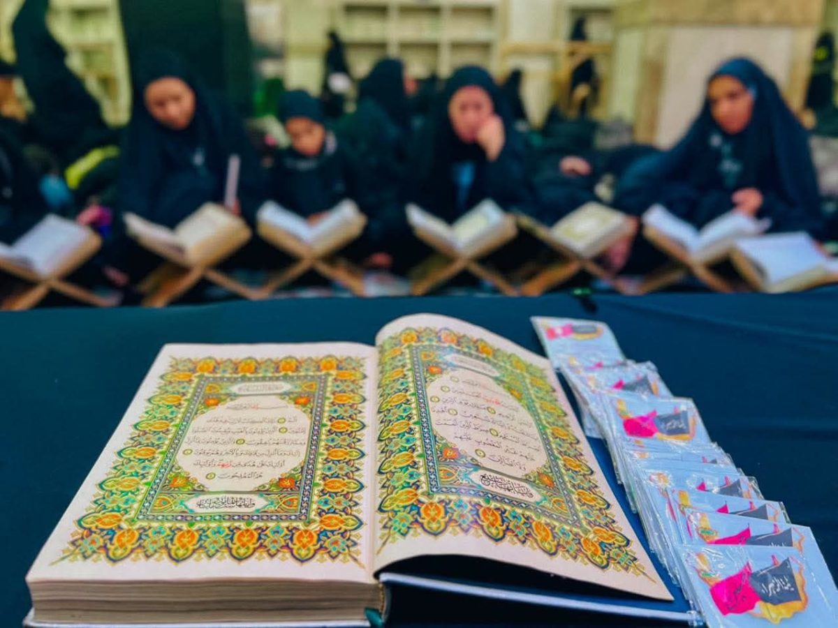 التبليغ الديني النسوي في العتبة الحسينية يباشر بتنفيذ برنامجه القرآني الخاص بزيارة الأربعين