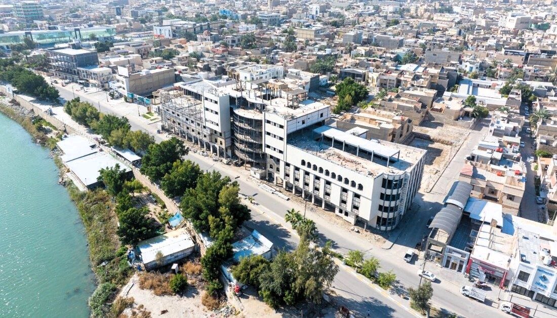 العتبةُ الحسينيةُ المقدسةُ تقتربُ من استكمالِ الأعمالِ الأوليةِ لمستشفى وارثِ الأنبياءِ في محافظةِ المثنى بسعةِ 200 سريرٍ