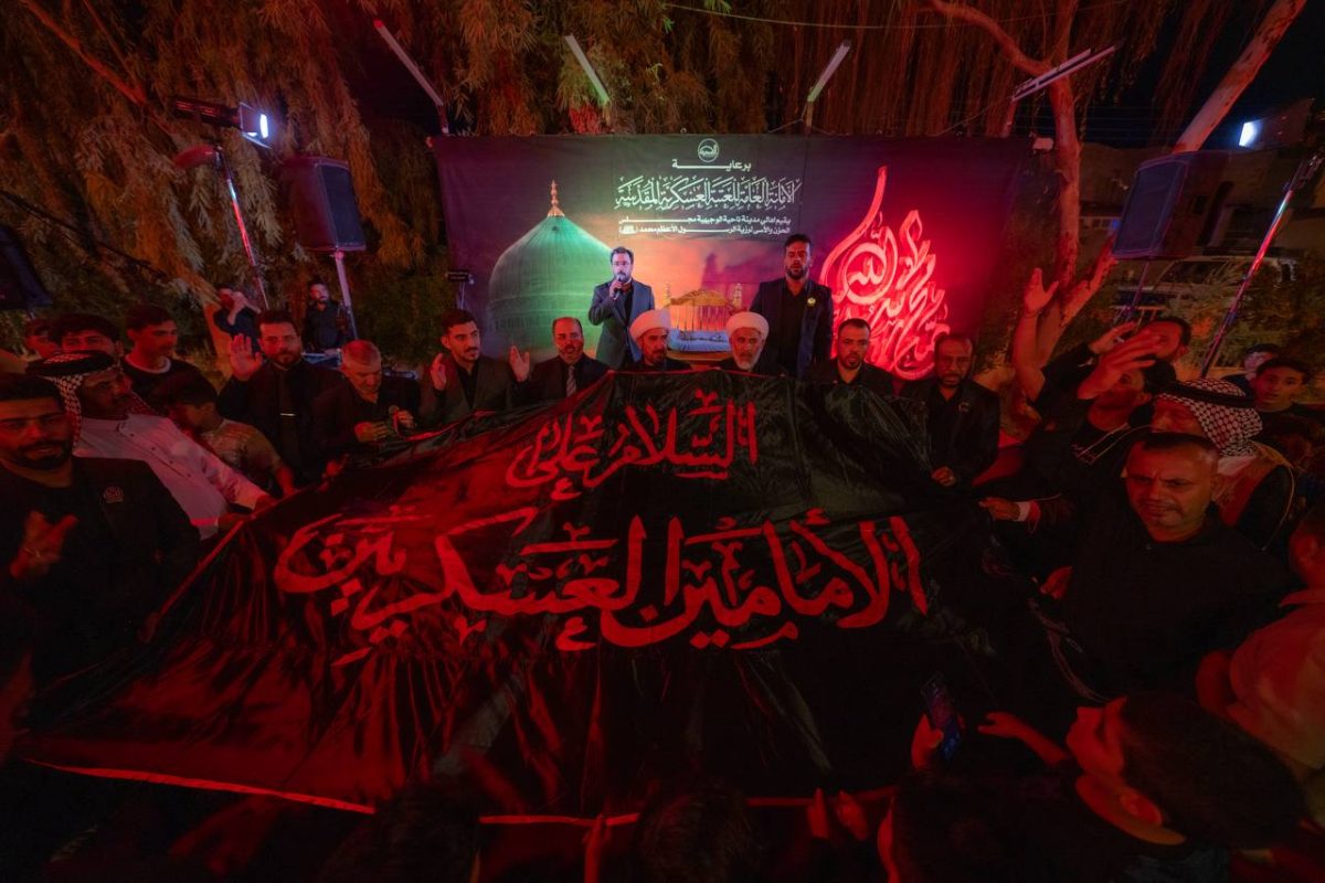 العتبة العسكرية تقيم مجلس عزاء في ديالى احياء لذكرى وفاة النبي محمد صل الله عليه وآله وسلم