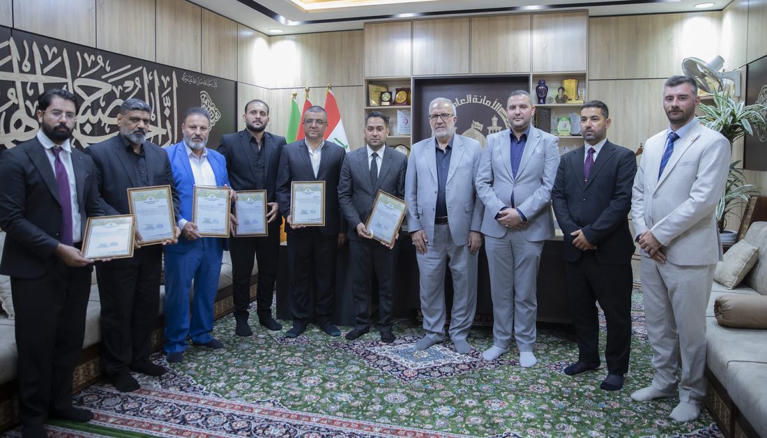 الأمين العام للعتبة الحسينية يكرم الأساتذة المشاركين في مبادرة الدورات المجانية لطلبة السادس الإعدادي