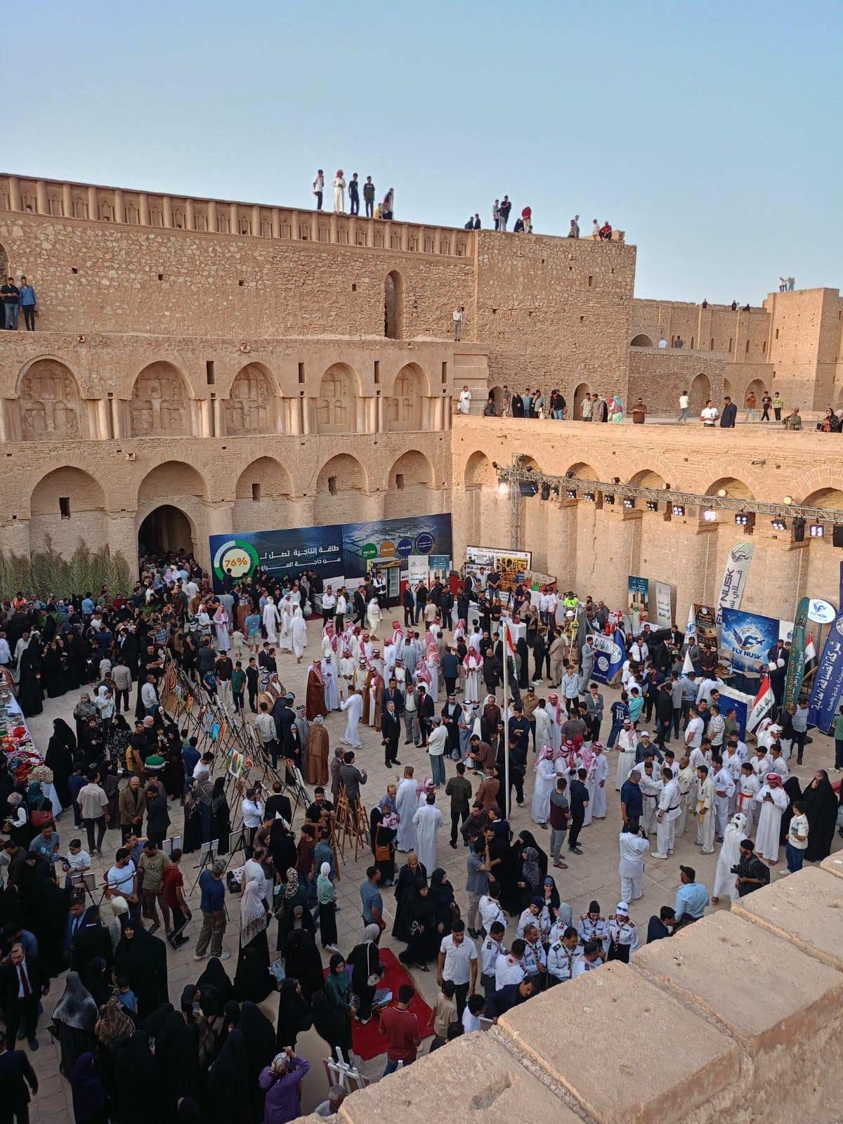 كربلاء.. افتتاح بازار للمهن الشعبية في حص الاخيضر التاريخي