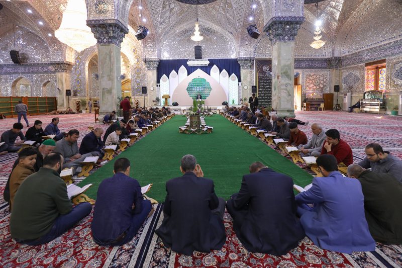 العتبة العسكرية تقييم محفلا قرانيا مباركا بالصحن العسكري الشريف لاهالي قضاء الدجيل