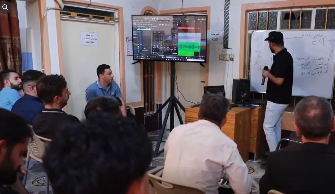 العتبة الحسينية المقدسة تنظم دورة تدريبية تخصصية في المكساج الصوتي الإحترافي في قضاء تلعفر