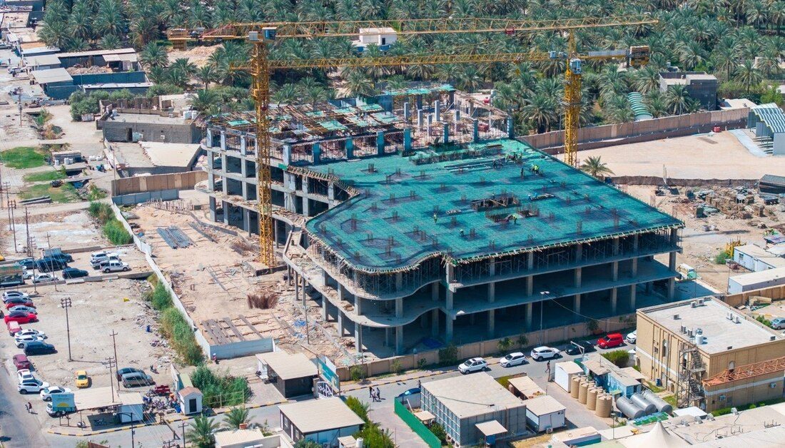 قسم المشاريع الهندسية والفنية في العتبة الحسينية يواصل إنجاز أعمال إنشاء مستشفى العراق الدولي للمحاكاة