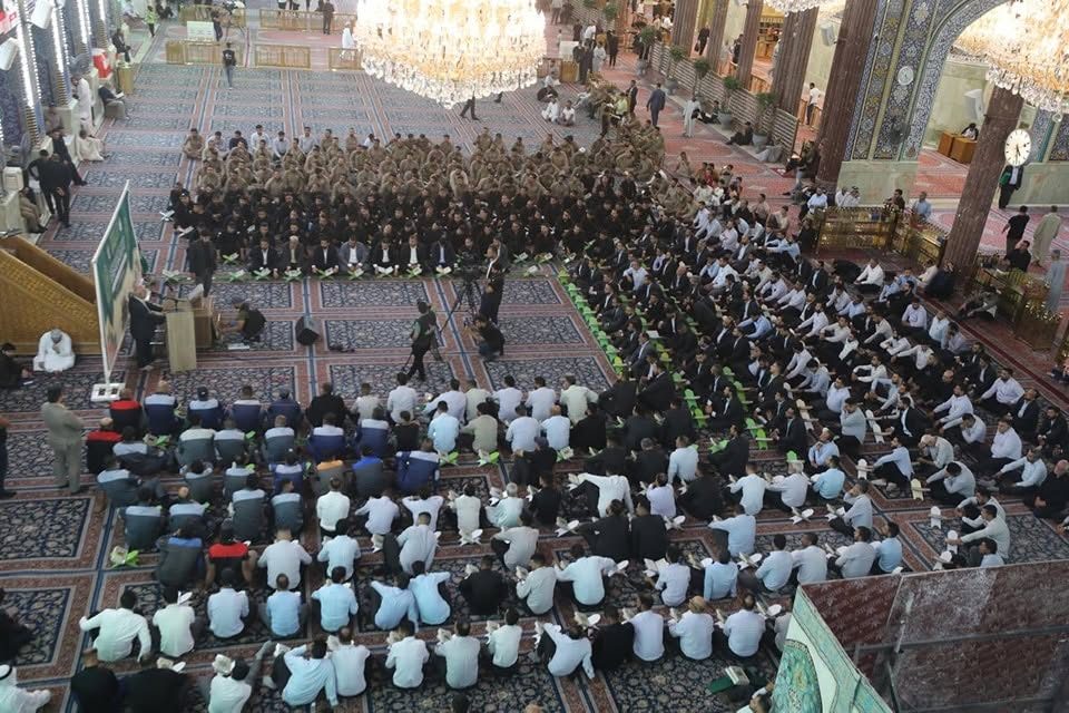 العتبة الحسينية المقدسة تقيم محفلا قرآنيا ترحما على أرواح خدام الإمام الحسين (عليه السلام)