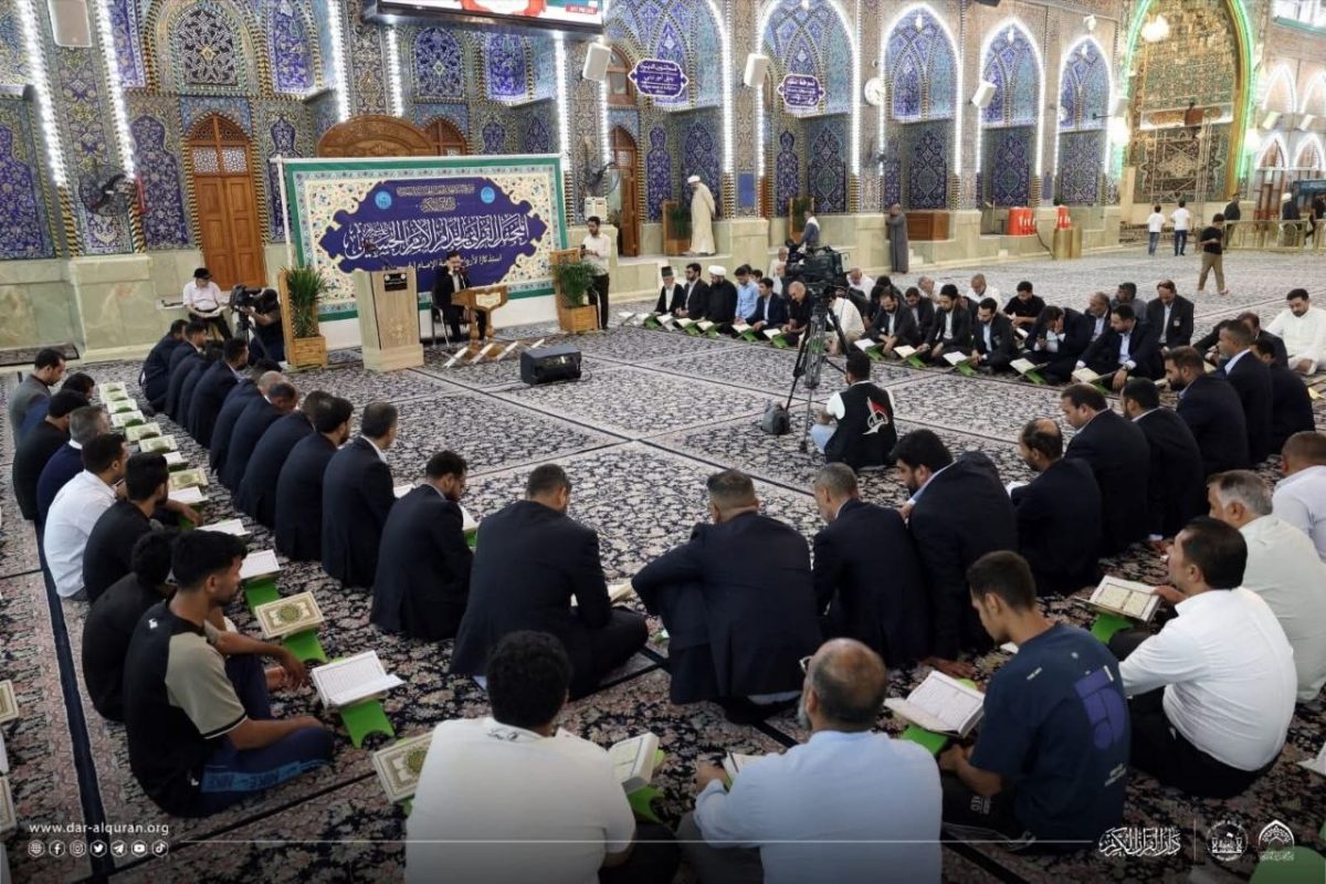العتبة الحسينية المقدسة تواصل إقامة المحافل القرآنية المهداة ثوابها للمتوفين من خدام سيد الشهداء سلام الله عليه
