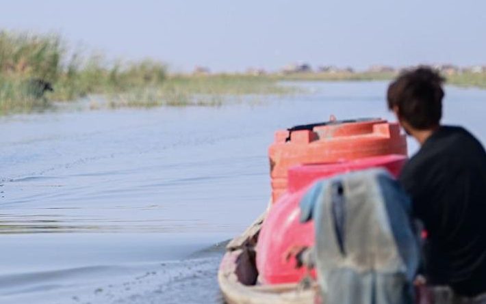انطلاق المرحلة  الثانية من غمر أهوار ميسان بالمياه بعد تجاوزها الدائرة الحمراء