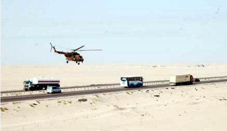 طيران الجيش يدمرسيارة مفخخة يقودها انتحاري حاول استهداف القوات الأمنية في قضاء بيجي