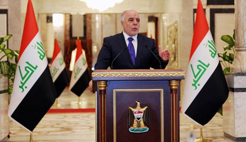 العبادي يؤكد ان تمدد تركيا بالموصل سيخلق حربا هائلة