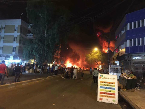 ارتفاع حصيلة التفجير الارهابي بالكرادة الى مائة وستين شهيدا وجريحا