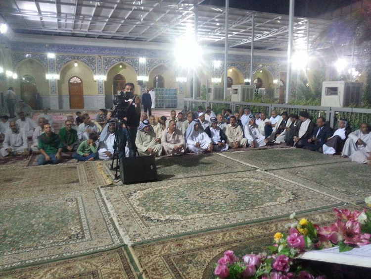 محفل قرآني في مزار السيد ابراهيم الغمار يهدى ثوابه لارواح شهداء الحشد والكراده(تقرير صوتي ومصور)