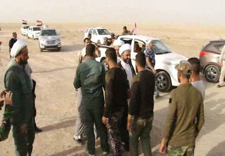 (تقرير صوتي ومصور) انطلاق قافلة "المرجعية الدينية" من مدينة الناصرية