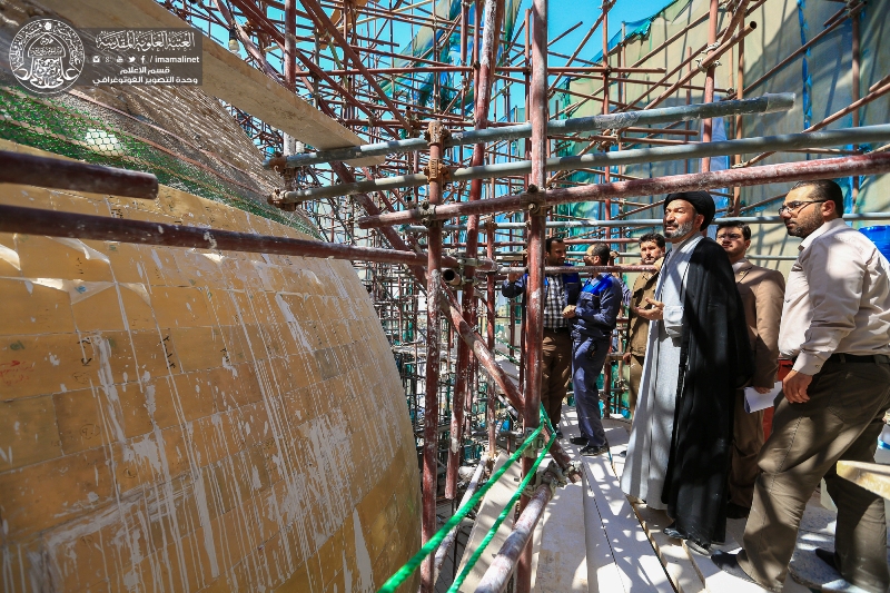 الأمين العام للعتبة العلوية المقدسة يكشف موعد افتتاح القبة العلوية المشرفة (صورة)