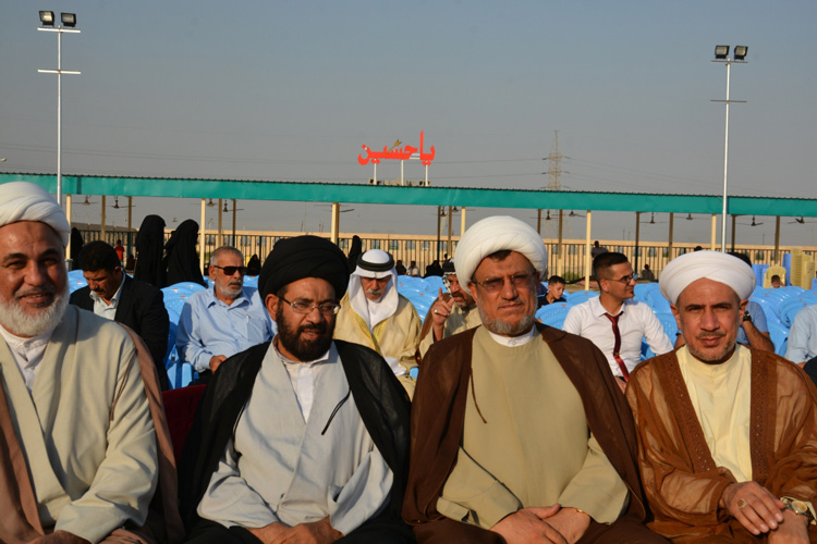 الامانة العامة للعتبة العلوية تقيم مراسم رفع راية امير المؤمنين "ع" بمسجد الخطوة في البصرة (تقرير صوتي ومصور)