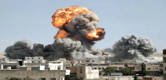 مصدر محلي يفيد بان انفجارات متعاقبة تضرب وادي عكَاب غربي الموصل