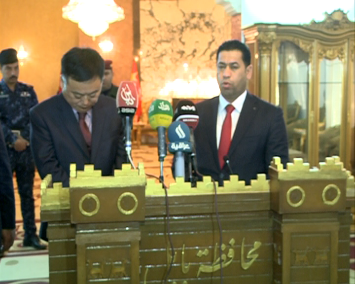 سفيرالصين لدى بغداد يؤكد استعداد شركات وحكومة بلاده المساهمة باعمار بابل(تقرير صوتي ومصور)