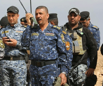 فرقة الرد السريع التابعة للشرطة الاتحادية تحرر قرى قريبة من مطار الموصل الدولي وسط تقدم بطيىء بسبب العبوات الناسفة