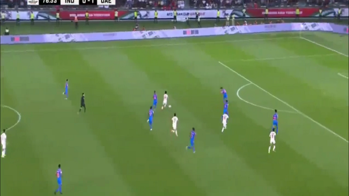 الامارات تفوز على الهند بهدفين للاشيء