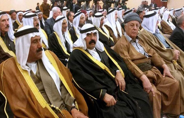 شيوخ عشائر محافظة نينوى  يؤكدون تمسكهم بالحشد الشعبي