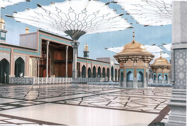 العتبة الحسينية المقدسة .. 85% هي نسب الإنجاز في صحن العقيلة زينب عليها السلام