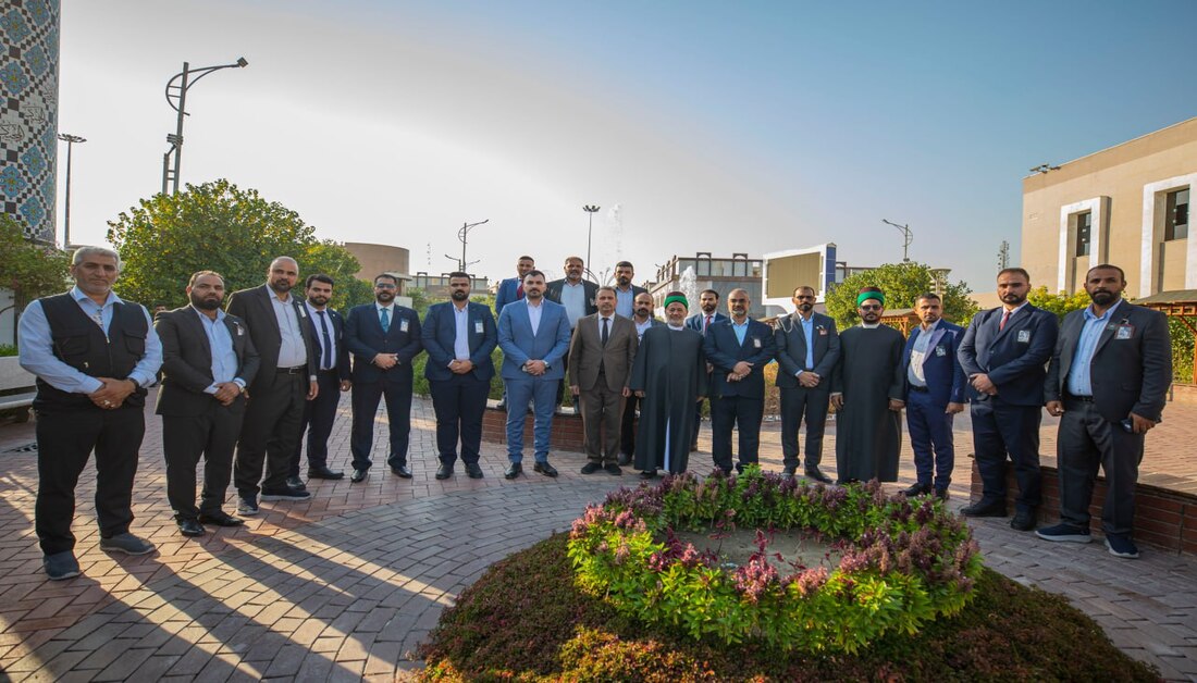 بالصور.. نائب الأمين العام للعتبة الحسينية وأعضاء من مجلس الإدارة يزورون مدينة الإمام الحسين عليه السلام للزائرين