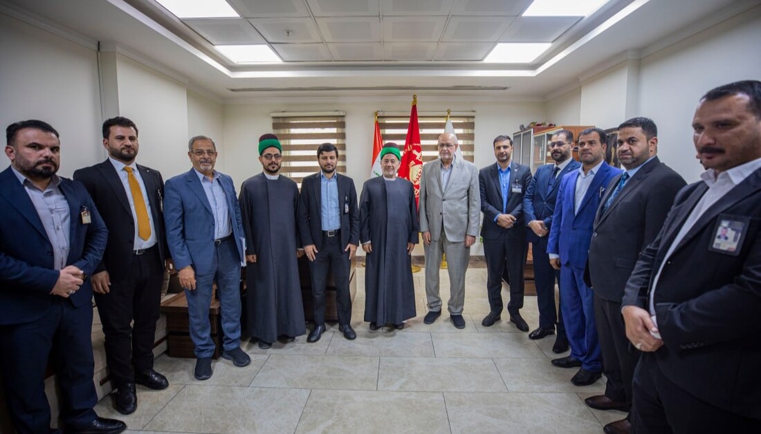 بالصور .. نائب الأمين العام للعتبة الحسينية يزور قسم المشاريع الإستراتيجية وشركة خيرات السبطين ويطلع ميدانيا على مراحل سير  العمل