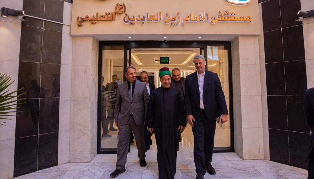 نائب الأمين العام للعتبة الحسينية يجري جولة ميدانية في مستشفى الإمام زين العابدين عليه السلام