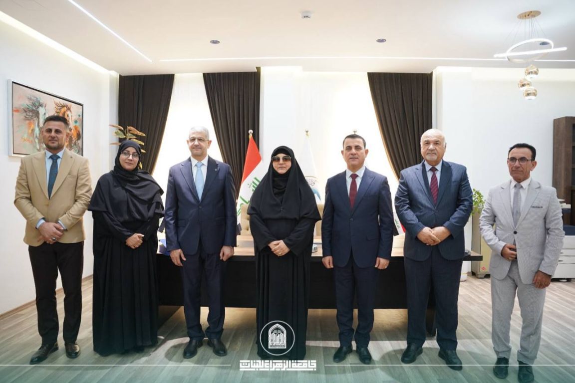 ضمن جهودها في تأكيد حضورها العلمي .. وفد من جامعة الزهراء عليها السلام للبنات يزور جامعة الحمدانية في نينوى