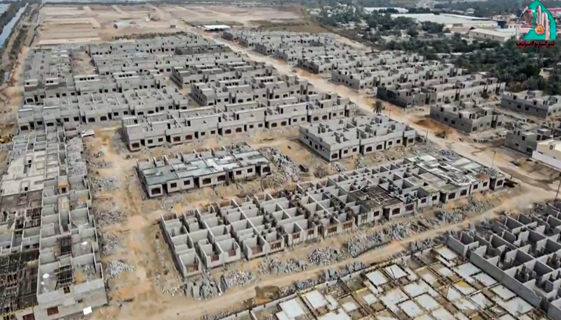 الكوادر الهندسية التابعة للعتبة الحسينية المقدسة تواصل العمل بمشروع إسكان الفقراء في كربلاء