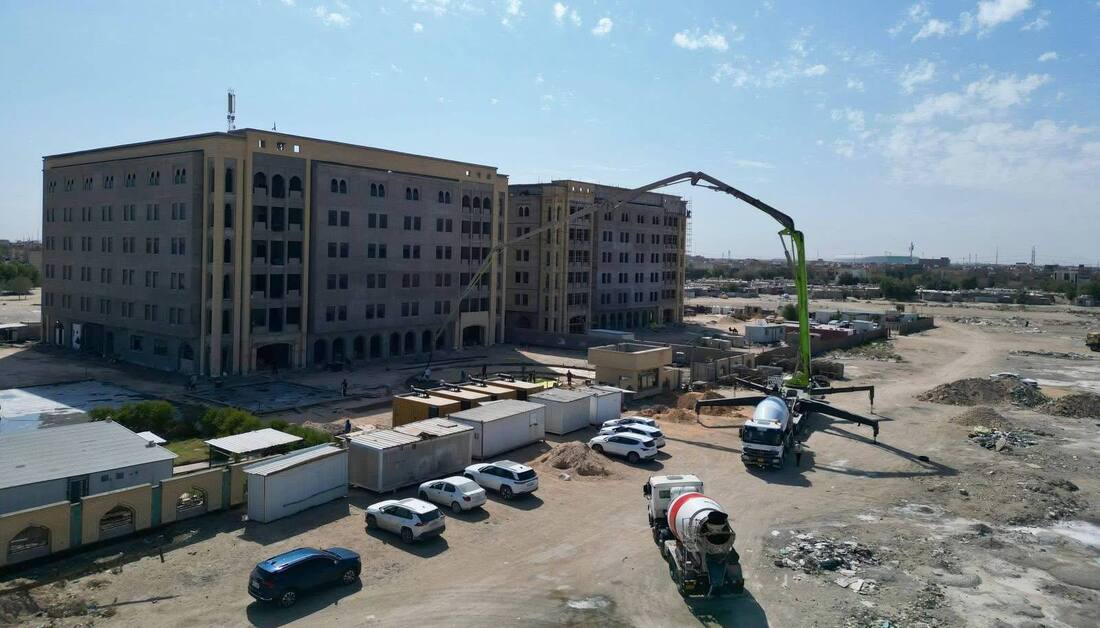 قسم المشاريع الإستراتيجية في العتبة الحسينية يواصل تنفيذ مشروع مجمع الوارث لإيواء فاقدي الرعاية في كربلاء