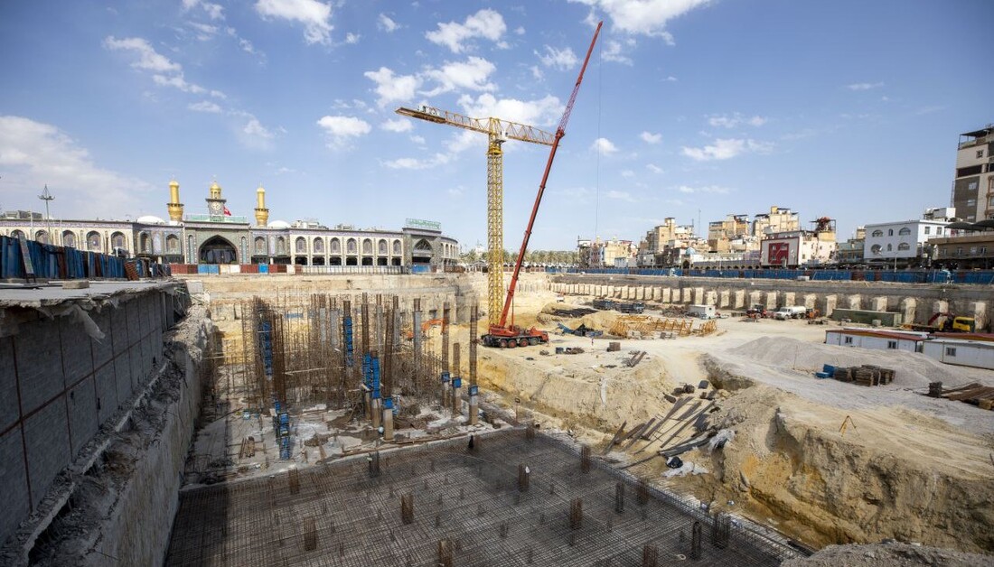 العتبة الحسينية تعلن إنجاز تنصيب أطول رافعة برجية في العراق ضمن مشروع صحن الإمام الحسن المجتبى (عليه السلام)