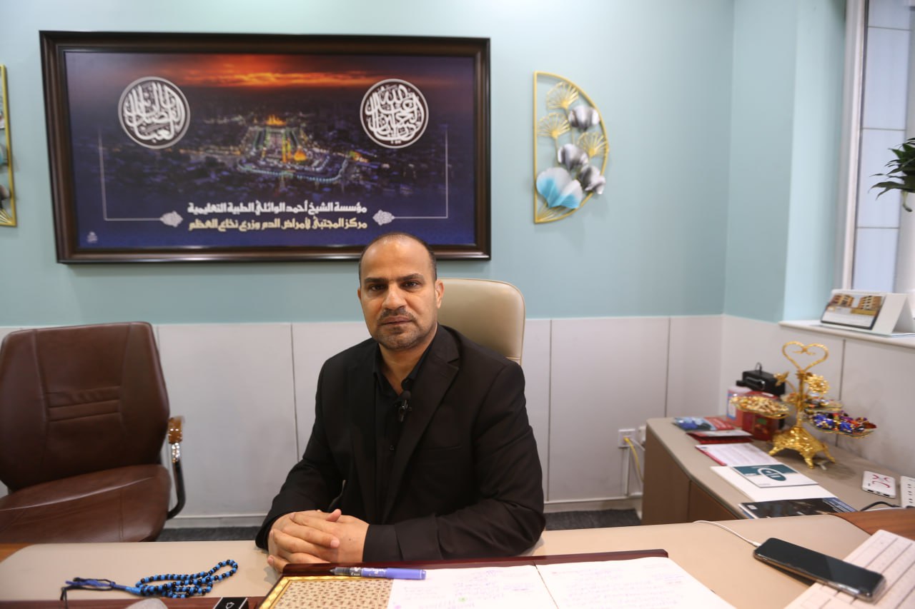 هَيئَةُ الصِّحَّةِ وَالتَّعليمِ الطِّبِّيِّ بِالعَتَبَةِ الحُسَينيَّةِ المُقدَّسَةِ تَكشِفُ عَن نِيَّتِها إِنشاءَ أَكبَرِ مَشروعٍ مِن نَوعِهِ عَلى مُستَوى العالَمِ لِزِراعَةِ نُخاعِ العَظم