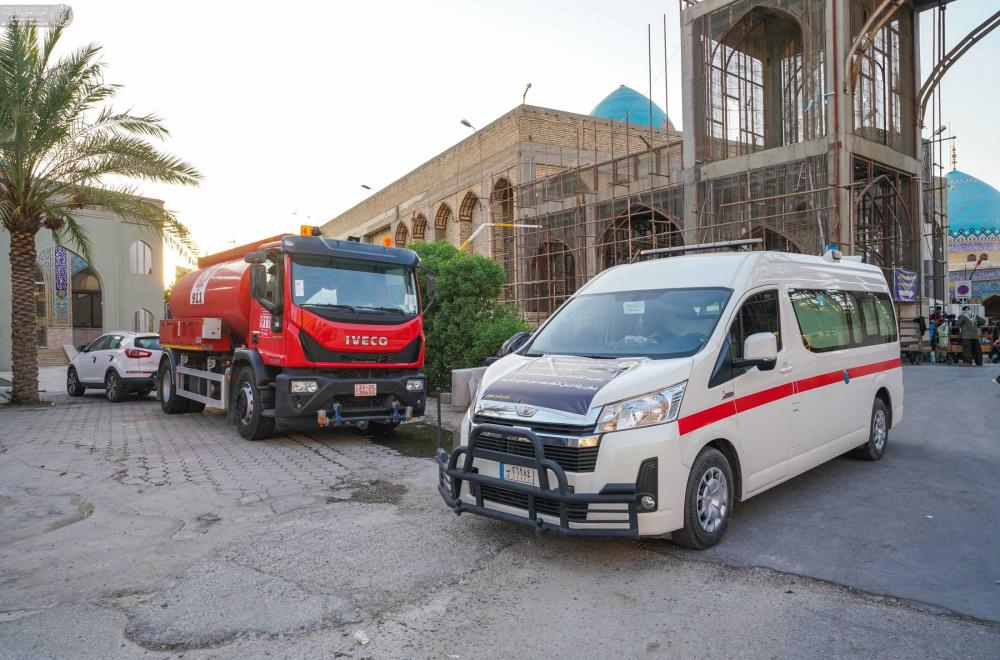 شعبة الدفاع المدني في العتبة العلوية تعلن عن نشر عدد من الآليات داخل المدينة القديمة تعزيزا لإجراءات السلامة