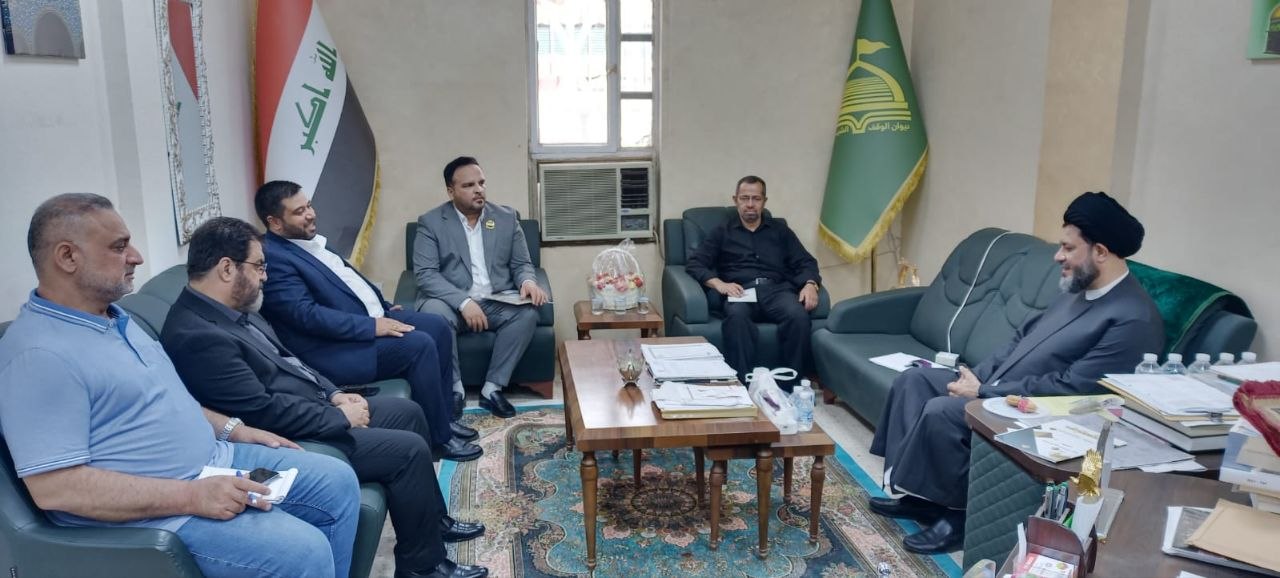 العتبة الكاظمية المقدسة تبحث مع ديوان الوقف الشيعي افاق التعاون في مجالات البحث والنشر العلمي