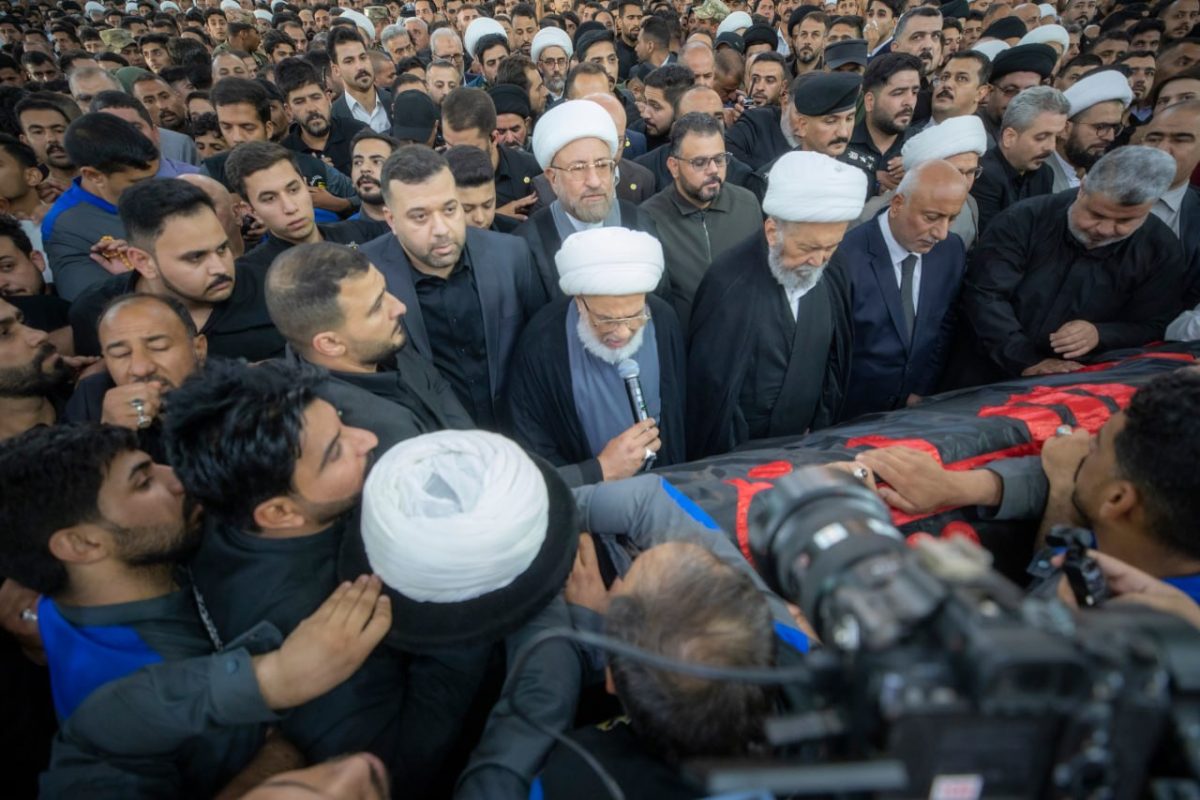 العتبة الحسينية المقدسة تشهد مراسم الصلاة على المرجع الكبير الشيخ محمد إسحاق الفياض
