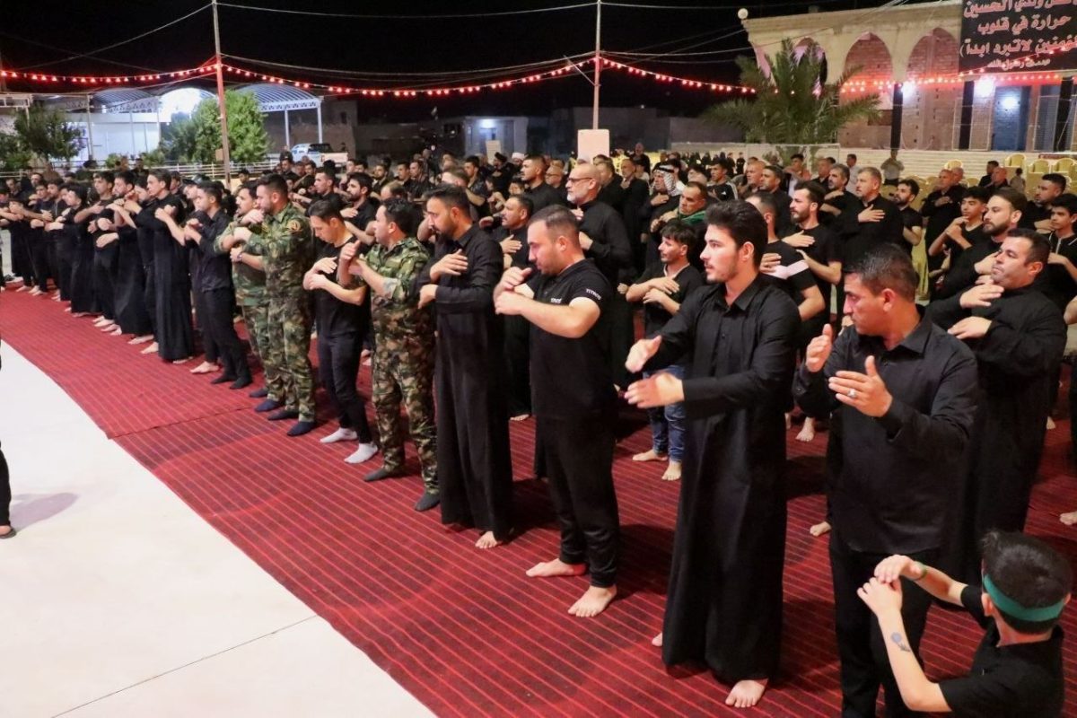 العتبة الحسينية المقدسة تحيي ذكرى شهادة الإمام علي بن الحسين عليهما السلام بمجلس عزاء مركزي في تلعفر