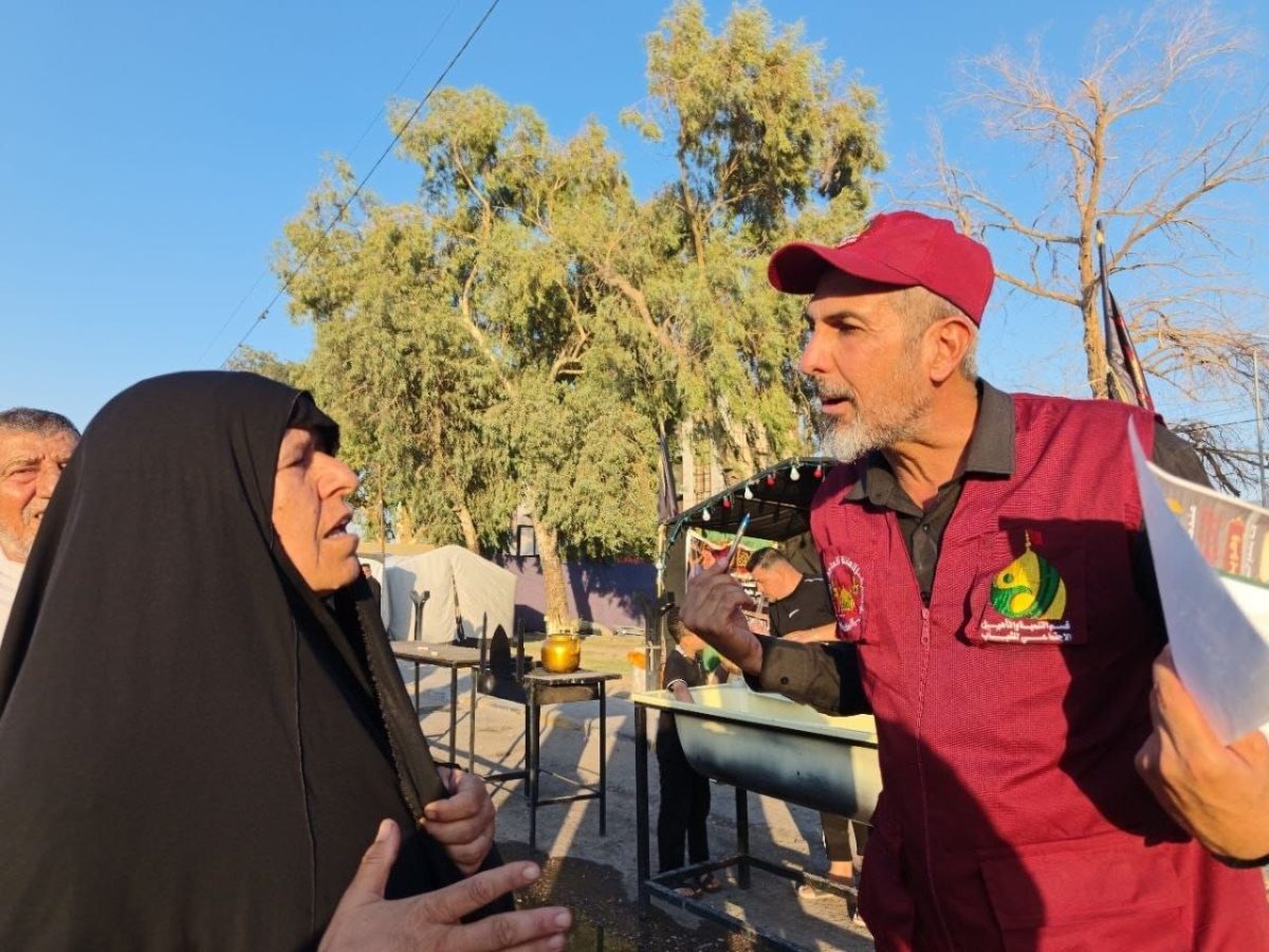 قسم التنمية والتأهيل الإجتماعي للشباب في النجف الأشرف يواصل تقديم خدماته لزوار الأربعين