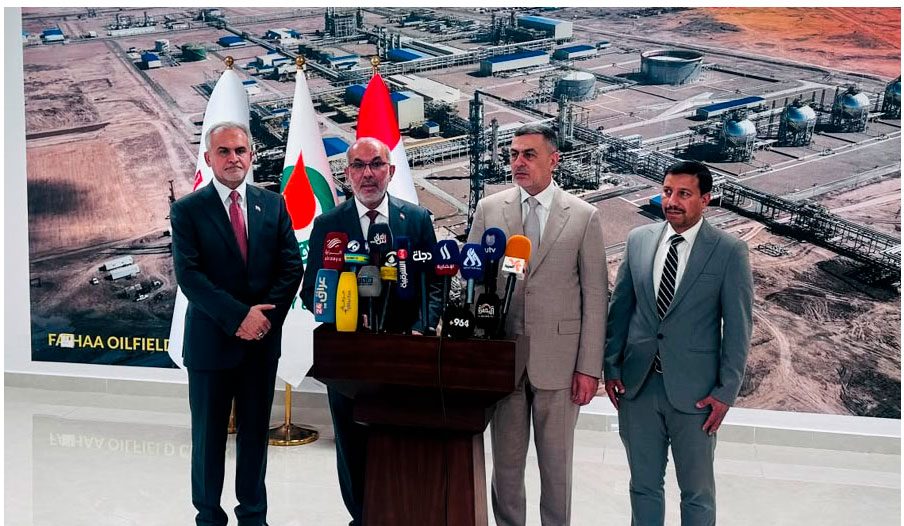 وزير النفط يعلن عن إفتتاح محطة المعالجة المركزية للغاز بمحافظة البصرة