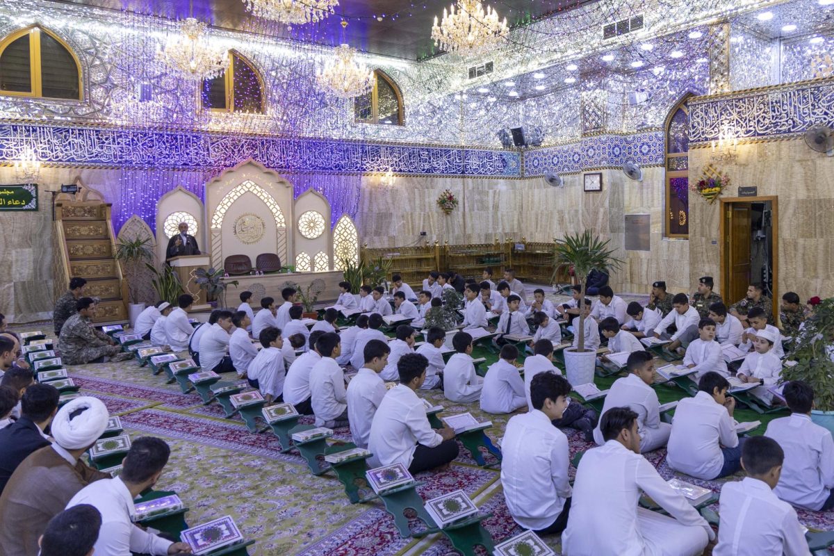 بالتزامن مع ذكرى ولادة الصادقين عليهما السلام .. العتبة العباسية تقيم محفلا قرآنيا في مقام الإمام المهدي عجل الله فرجه الشريف