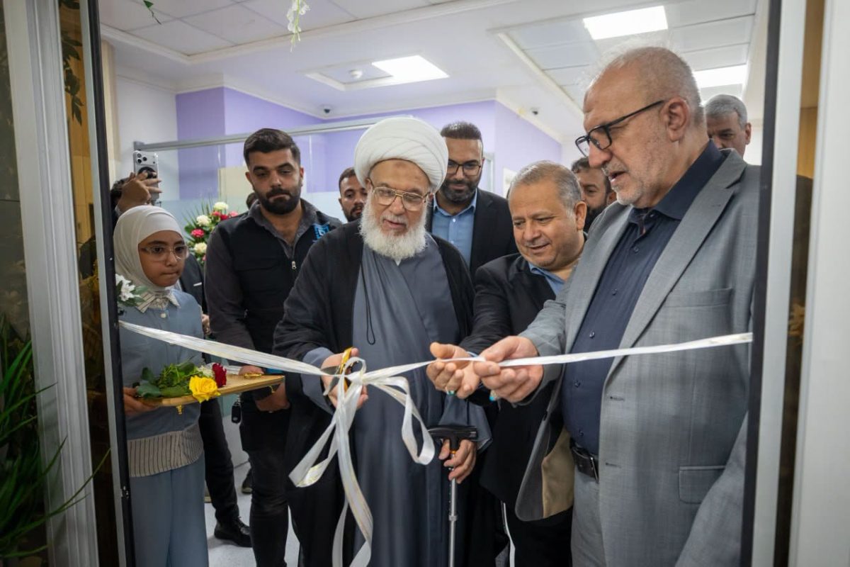 ممثل المرجعية الدينية العليا يفتتح التوسعة الثالثة لمستشفى السيدة خديجة الكبرى عليها السلام في كربلاء