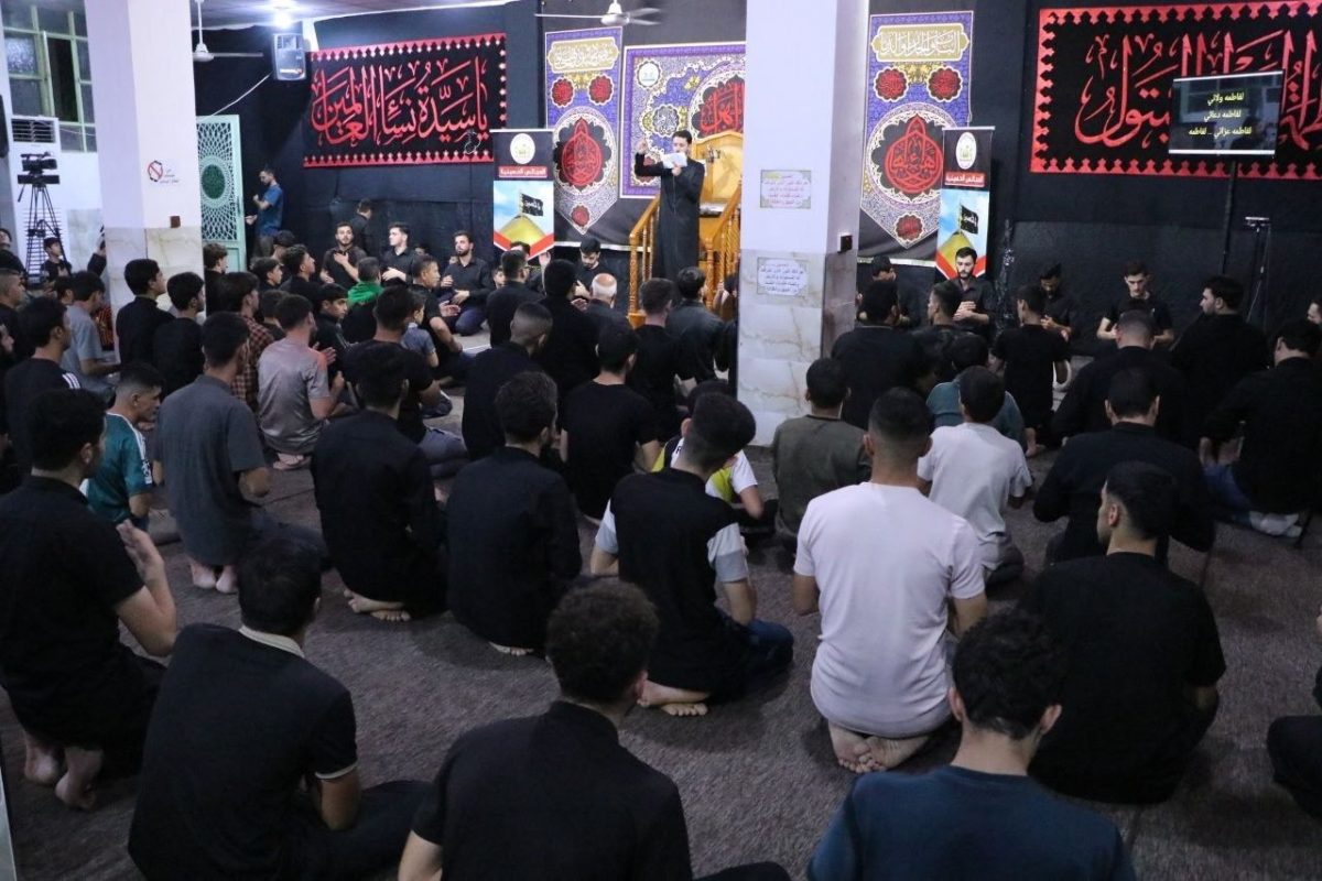 شعبة الصادق الأمين الفكرية في العتبة الحسينية تحيي ذكرى شهادة الزهراء (عليها السلام) في تلعفر
